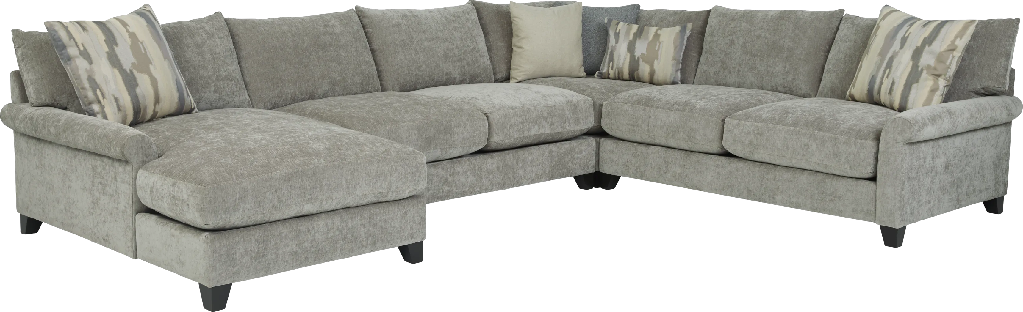 Grand Via Gray 4 Pc Sectional - Thumbnail - Image 1