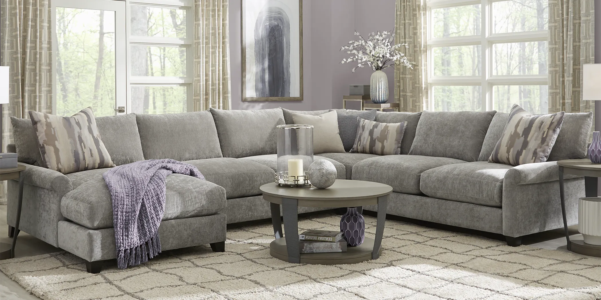 Grand Via Gray 4 Pc Sectional - Thumbnail - Image 2