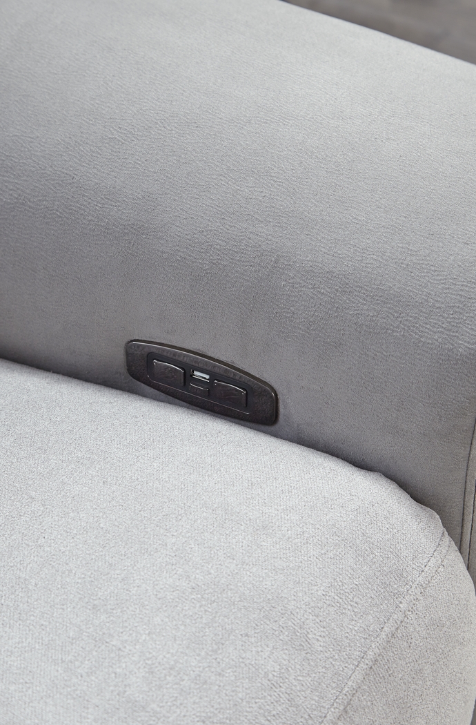 Grande Point Gray 5 Pc Power Reclining Sectional - Thumbnail - Image 4