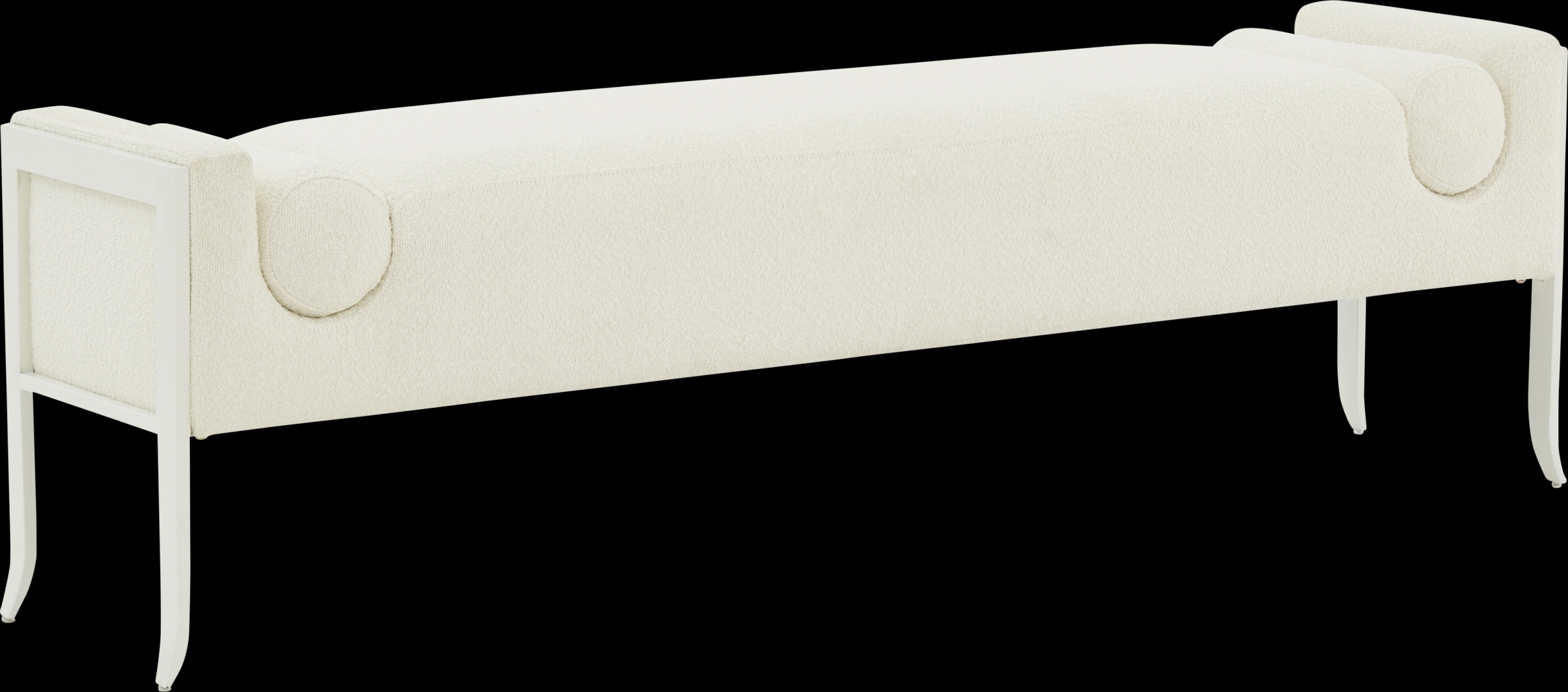 Grandey II Cream Accent Bench - Thumbnail - Image 1