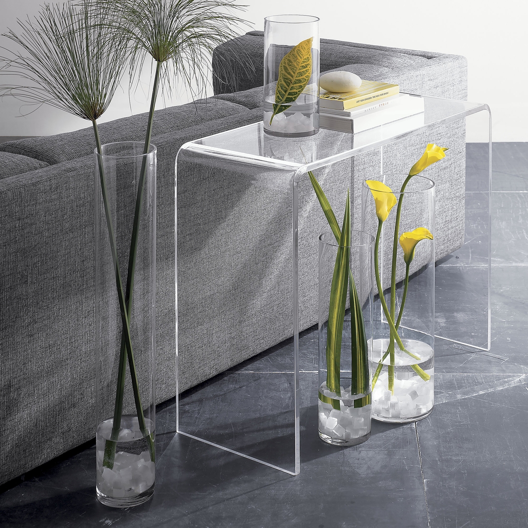 Grandton Clear Console Table - Thumbnail - Image 2