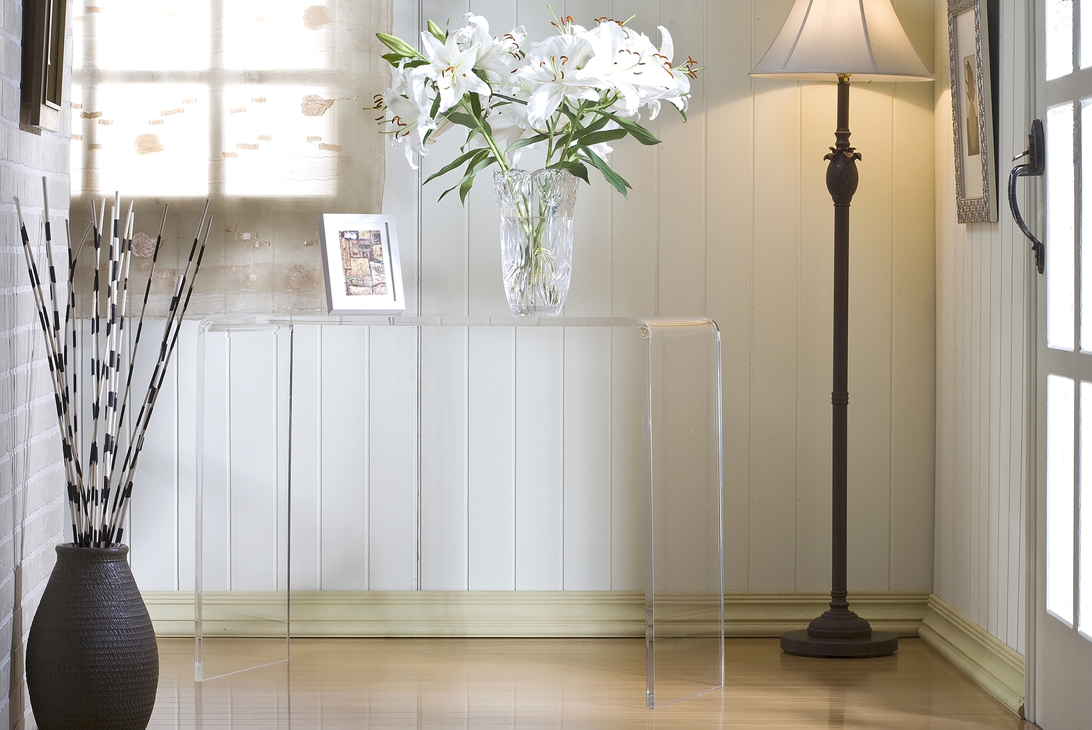 Grandton Clear Console Table - Thumbnail - Image 4