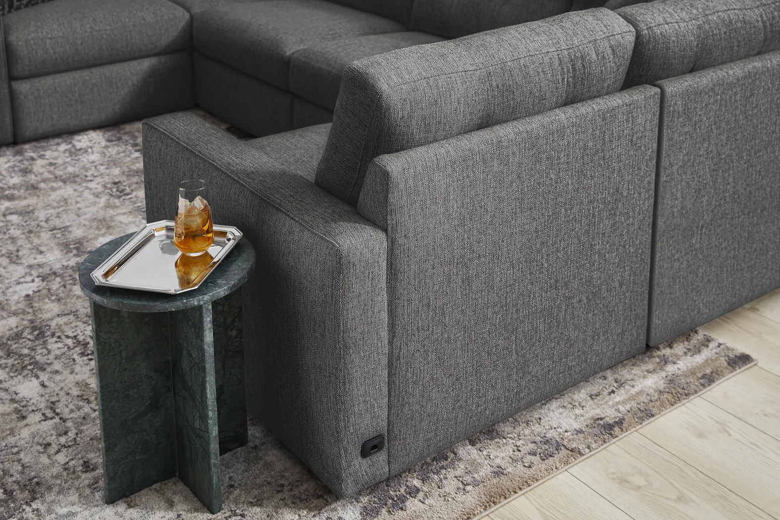 Granite 8 Pc Power Reclining ModularOne with Media Consoles - Image 8