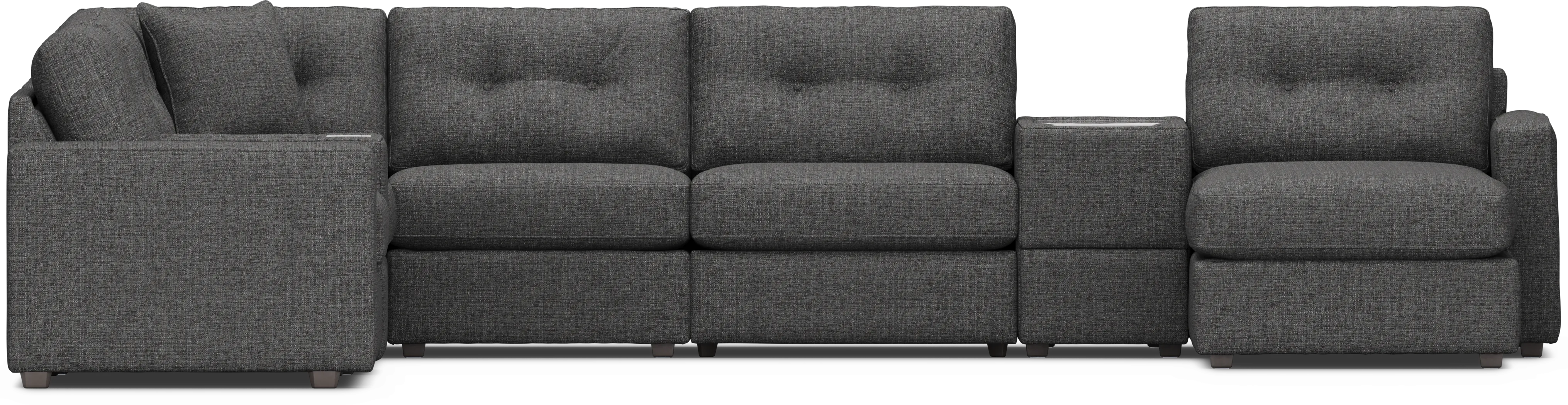 Granite 8 Pc Power Reclining ModularOne with Media Consoles - Thumbnail - Image 2