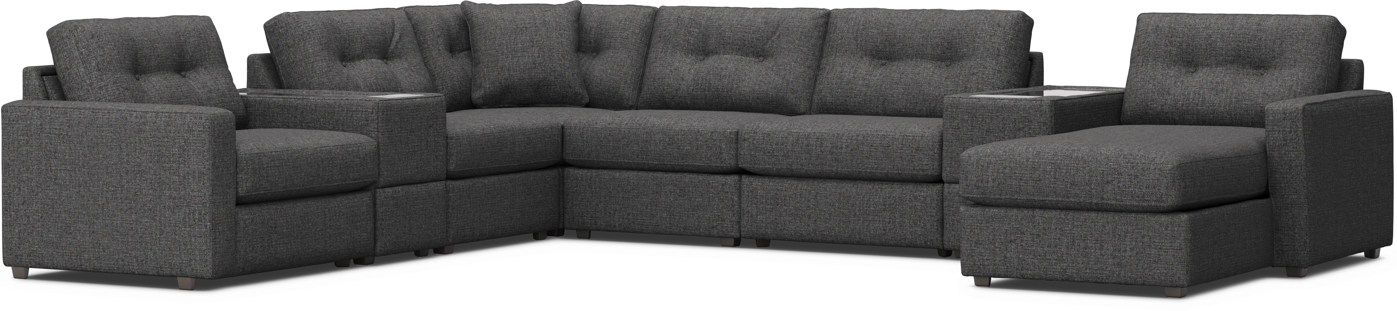 Granite 8 Pc Power Reclining ModularOne with Media Consoles - Thumbnail - Image 3