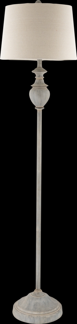 Granite Circle Gray Floor Lamp - Thumbnail - Image 1