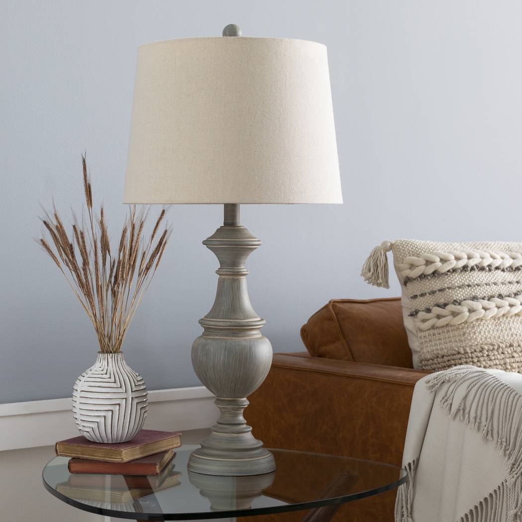 Granite Circle Gray Lamp - Thumbnail - Image 6