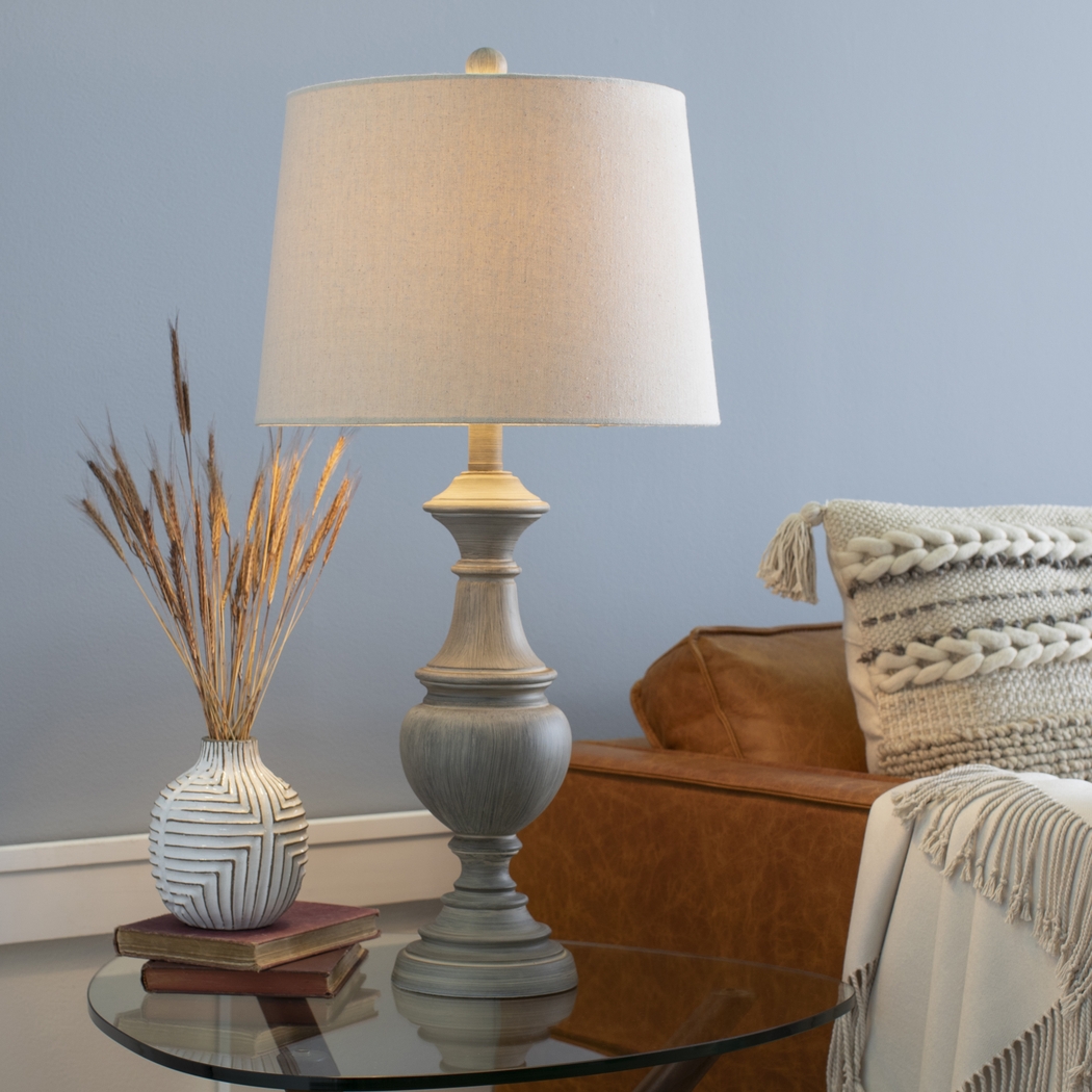 Granite Circle Gray Lamp - Thumbnail - Image 7