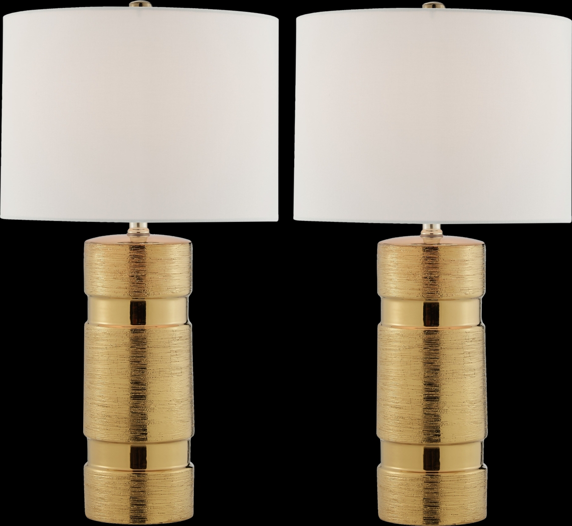 Granite Way Gold Table Lamp, Set of Two - Thumbnail - Image 1