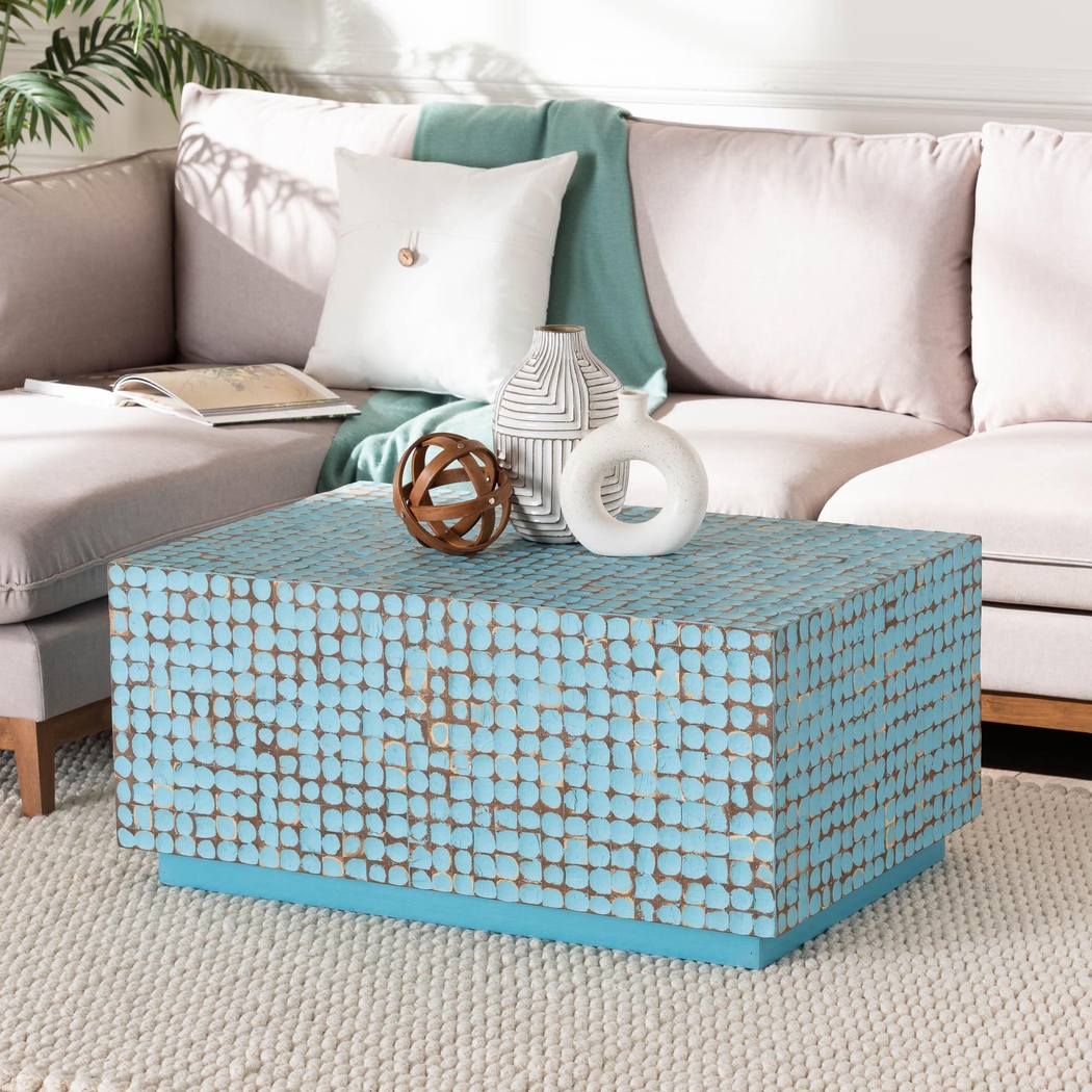 Grannery Blue Cocktail Table - Thumbnail - Image 2