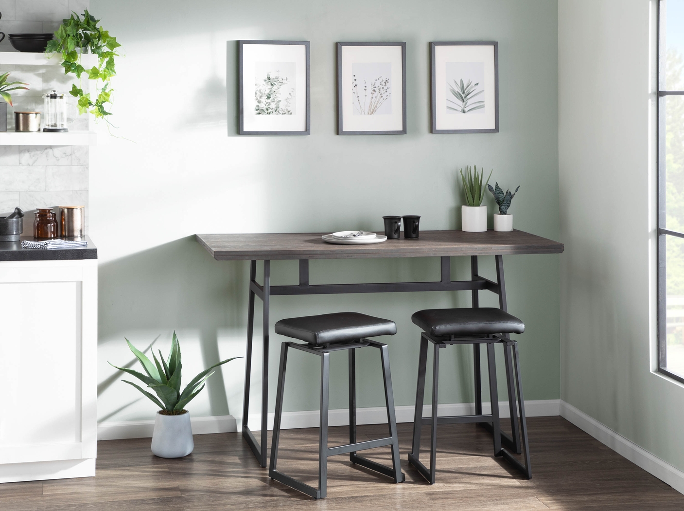 Grannis Black Counter Height Stool, Set of 2 - Thumbnail - Image 11