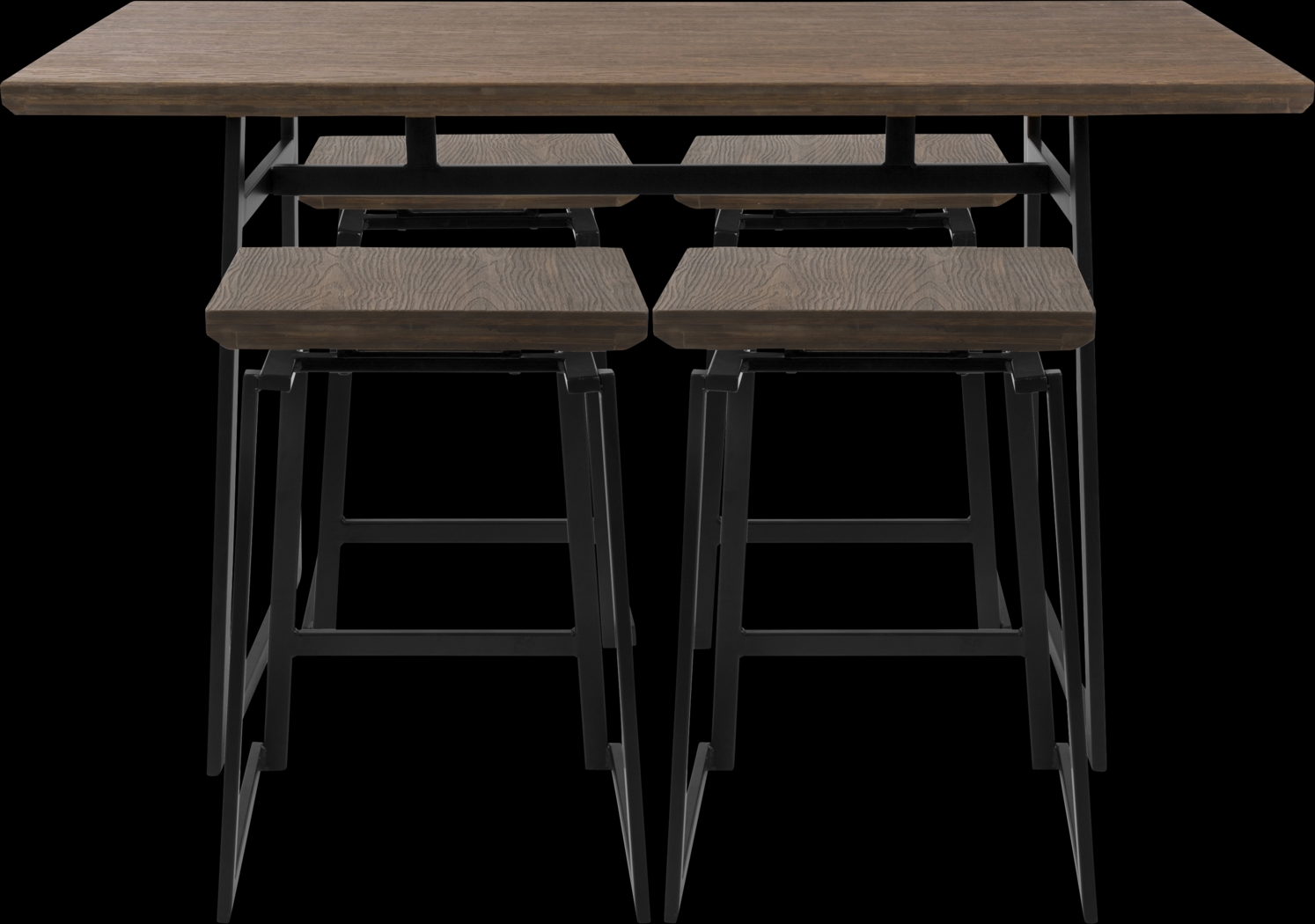 Grannis Brown Counter Height Table Set - Thumbnail - Image 2