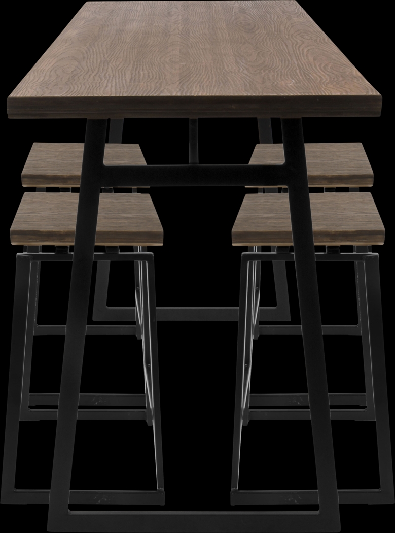 Grannis Brown Counter Height Table Set - Thumbnail - Image 3