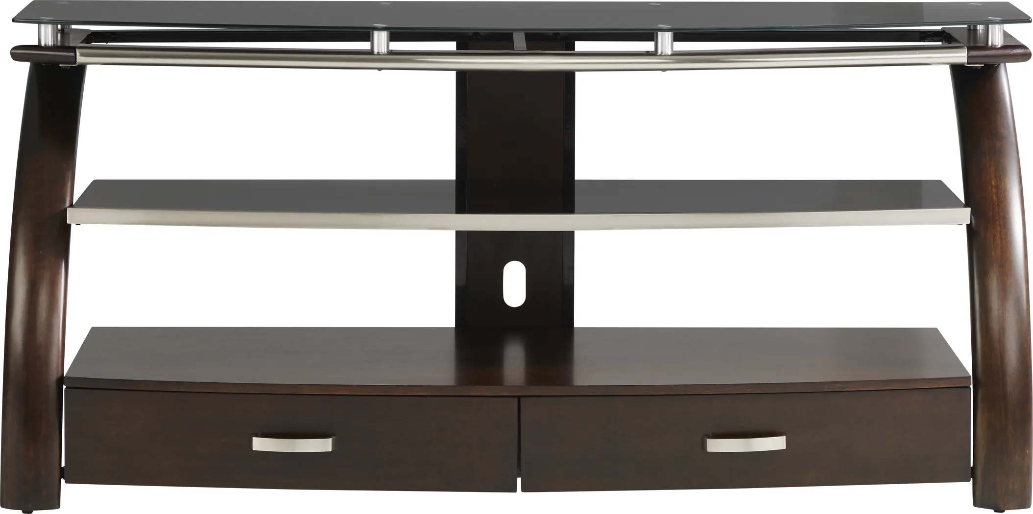Grant City II Brown Cherry 65 in. Console - Thumbnail - Image 2