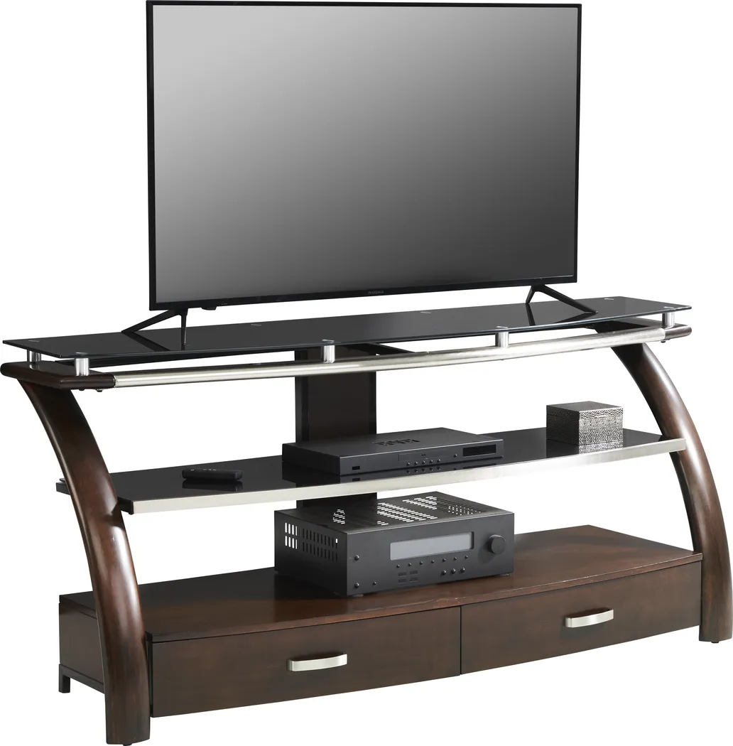 Grant City II Brown Cherry 65 in. Console - Thumbnail - Image 3