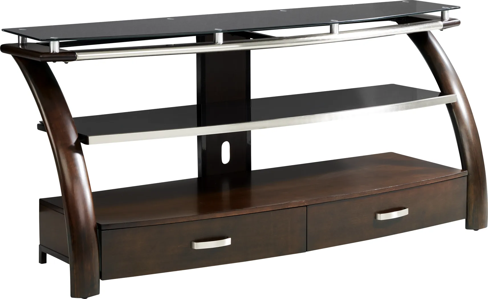 Grant City II Brown Cherry 65 in. Console - Thumbnail - Image 1