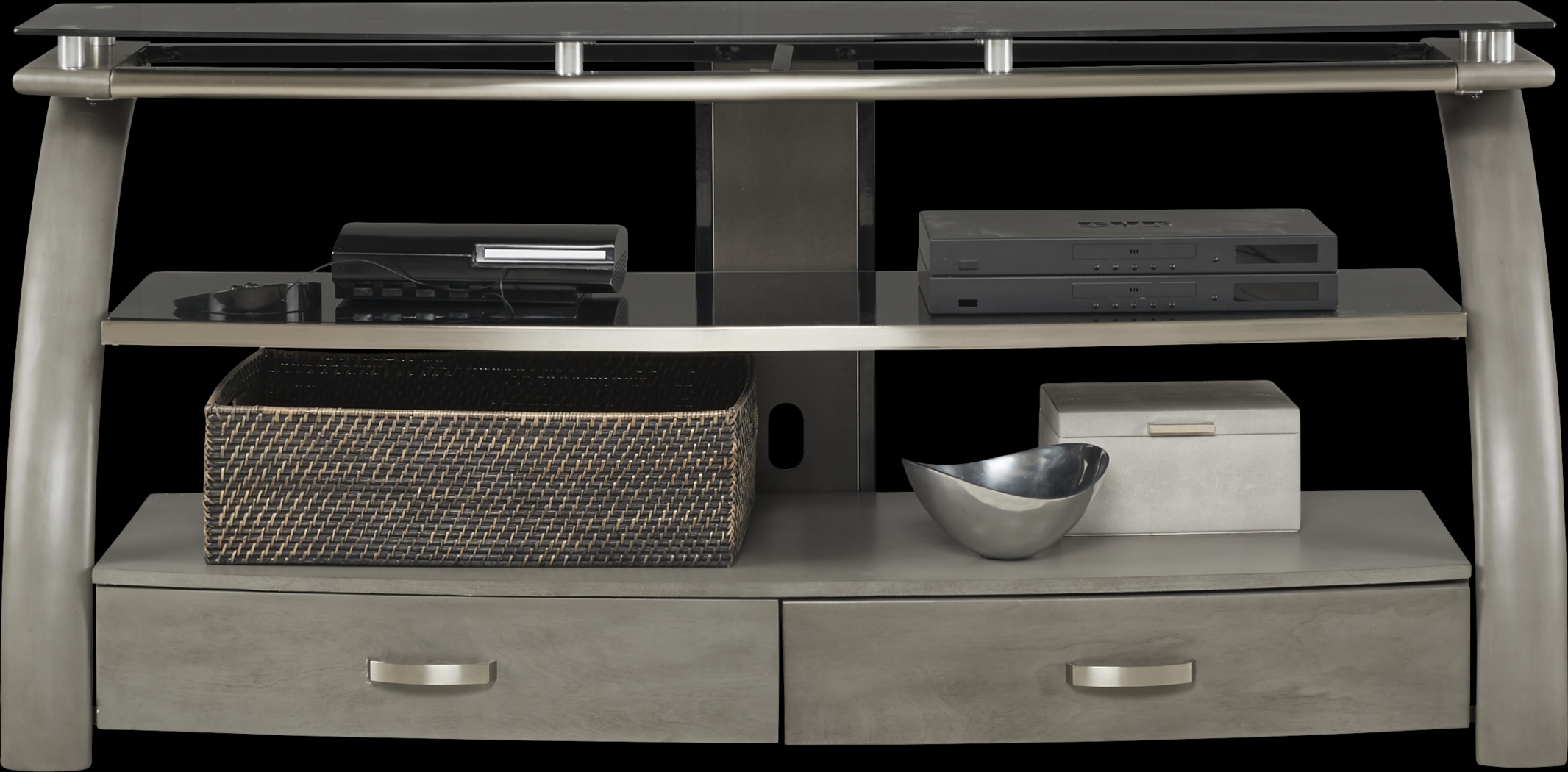 Grant City II Gray 65 in. Console - Thumbnail - Image 1