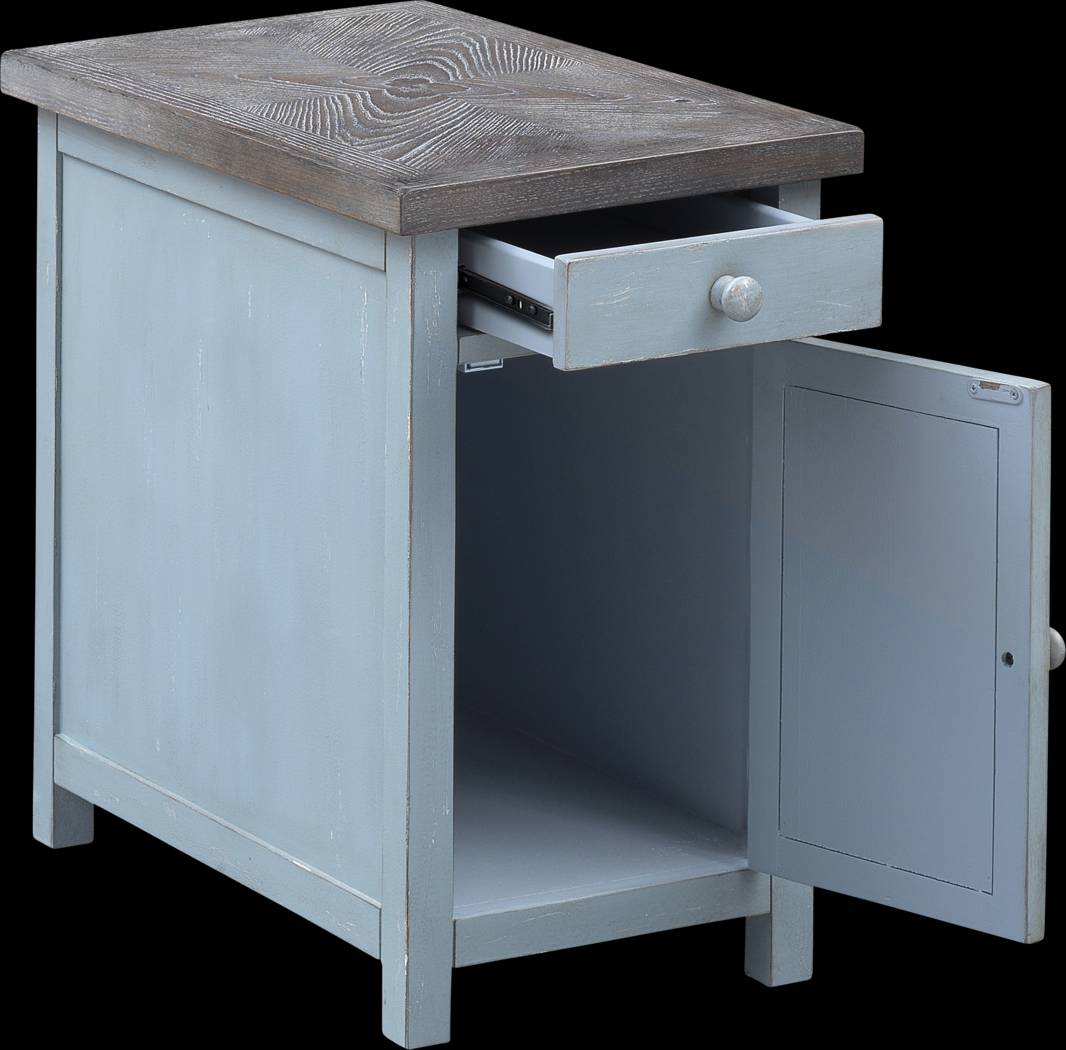 Grantland Blue Chairside Cabinet - Thumbnail - Image 3