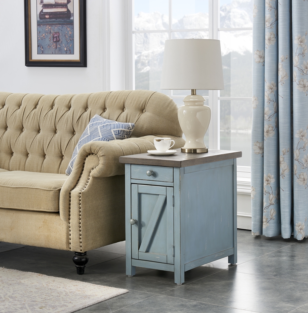 Grantland Blue Chairside Cabinet - Thumbnail - Image 4