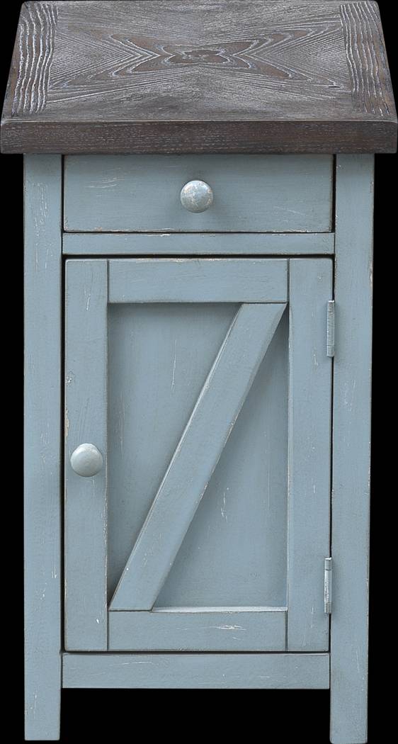 Grantland Blue Chairside Cabinet - Thumbnail - Image 2