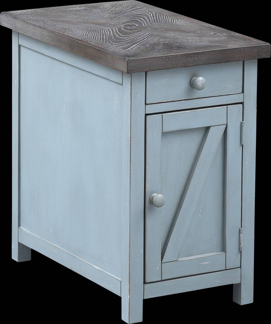 Grantland Blue Chairside Cabinet - Thumbnail - Image 1
