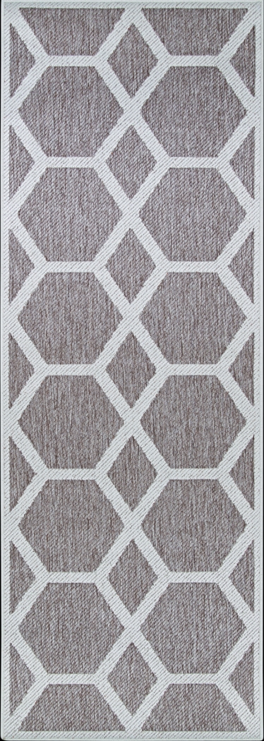 Grantley Coral 2'3 x 7'10 Indoor/Outdoor Runner Rug - Thumbnail - Image 2