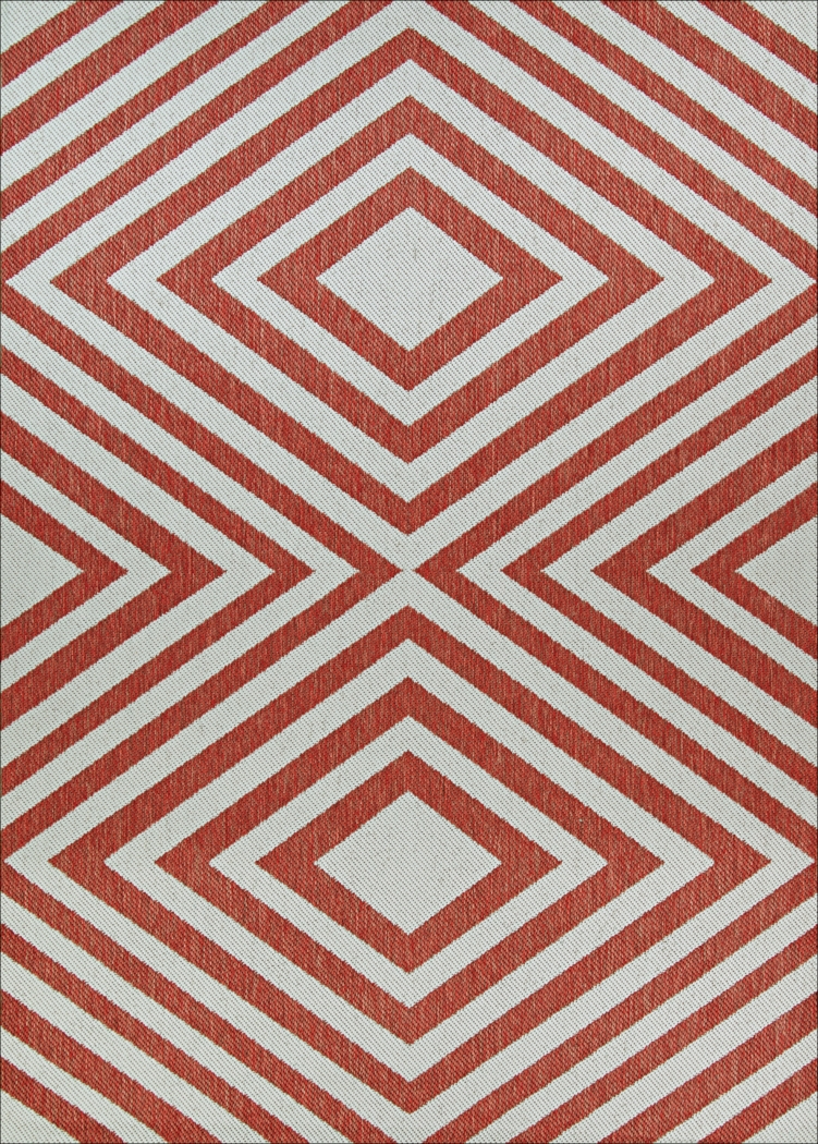 Grantley Coral 5'3 x 7'6 Indoor/Outdoor Rug - Thumbnail - Image 1