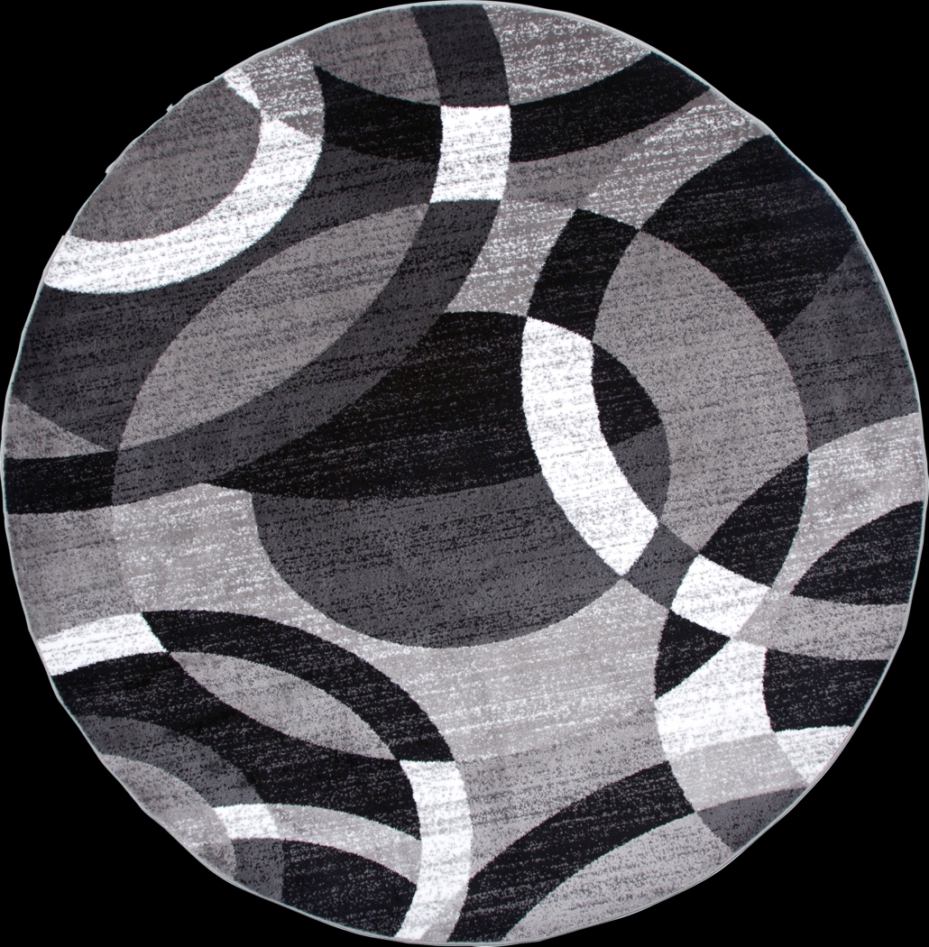 Grantley Gray 6'6 Round Rug - Thumbnail - Image 1