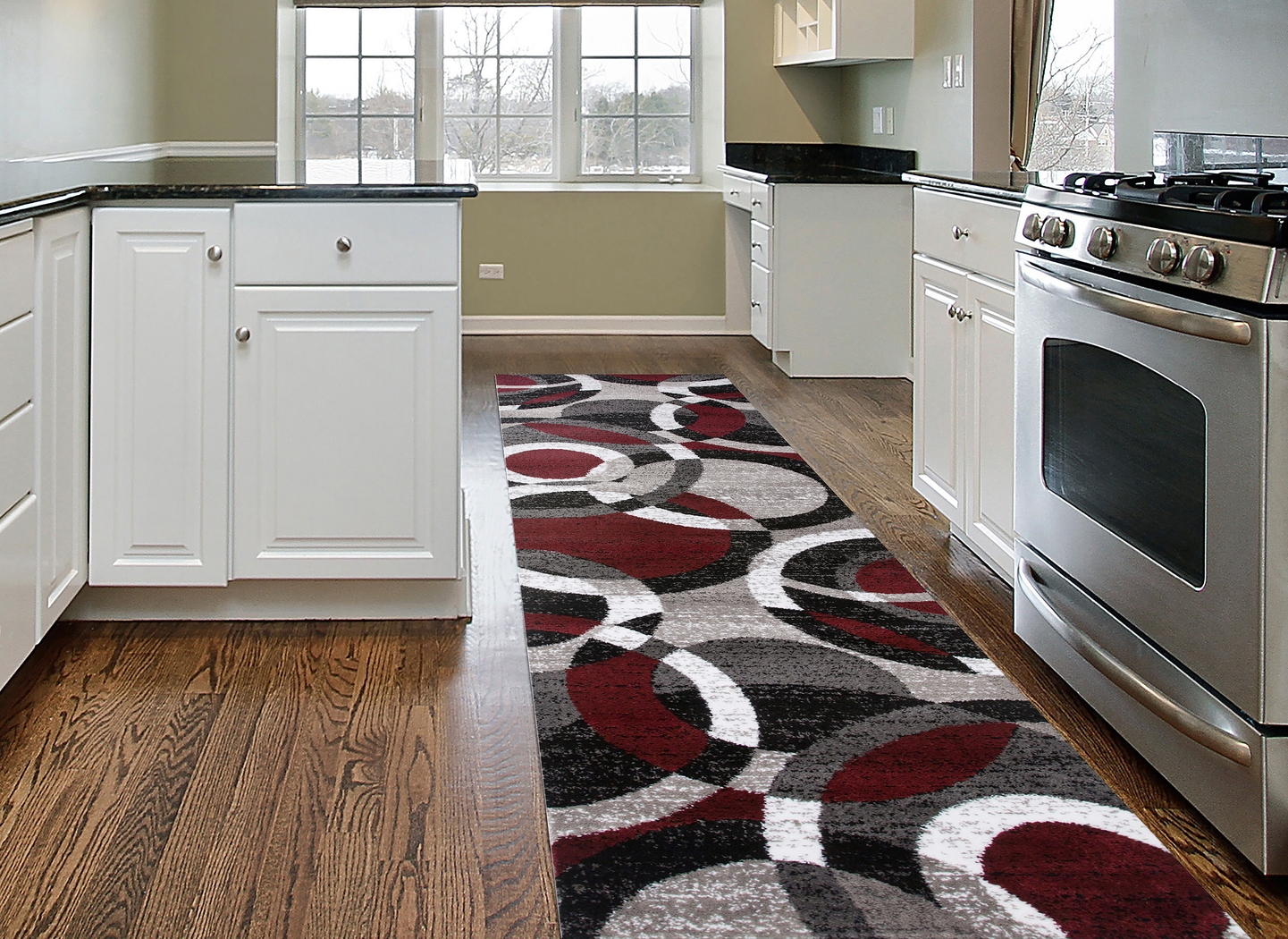 Grantley Red 2' x 7'2 Runner Rug - Thumbnail - Image 2