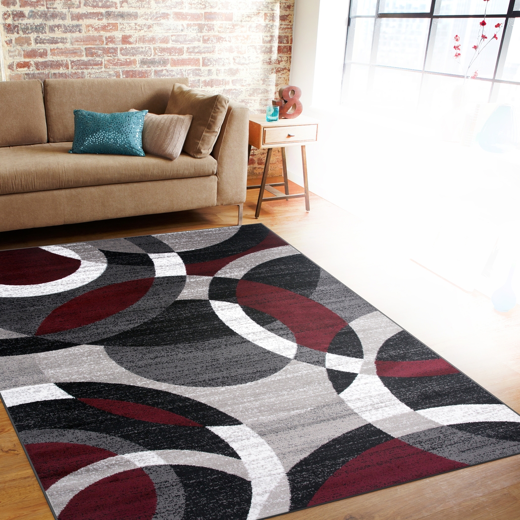 Grantley Red 7'10 x 10'2 Rug - Thumbnail - Image 3