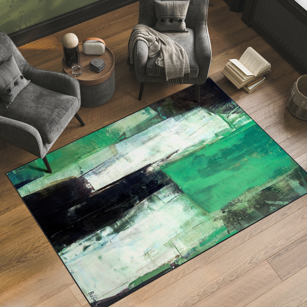 Grassflow Green 5' x 7'7 Rug - Thumbnail - Image 2