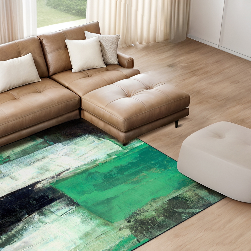 Grassflow Green 5' x 7'7 Rug - Thumbnail - Image 3