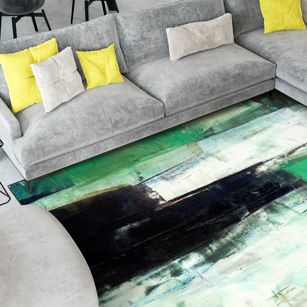 Grassflow Green 7'7 x 10'5 Rug - Thumbnail - Image 3