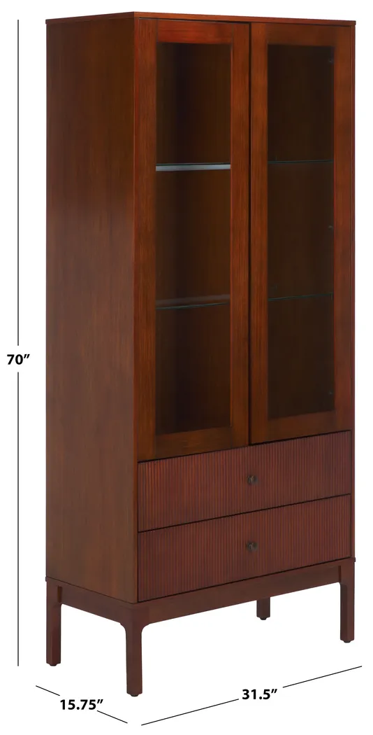 Gravher I Brown Curio Cabinet - Image 8