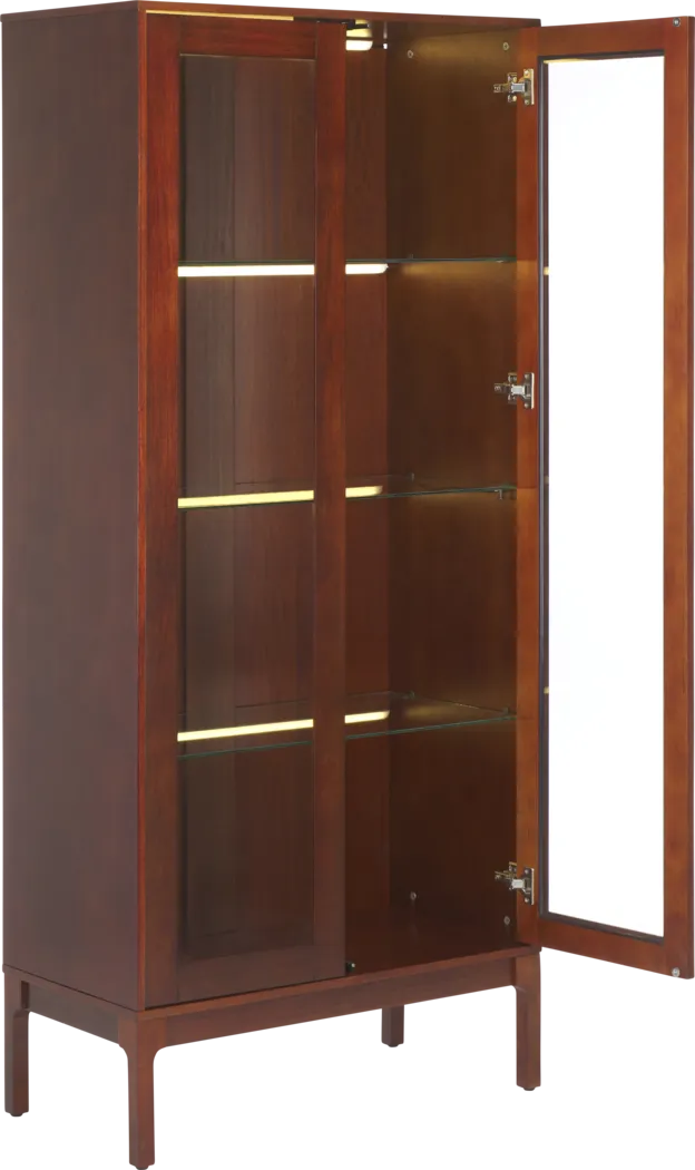 Gravher II Brown Curio Cabinet - Thumbnail - Image 5