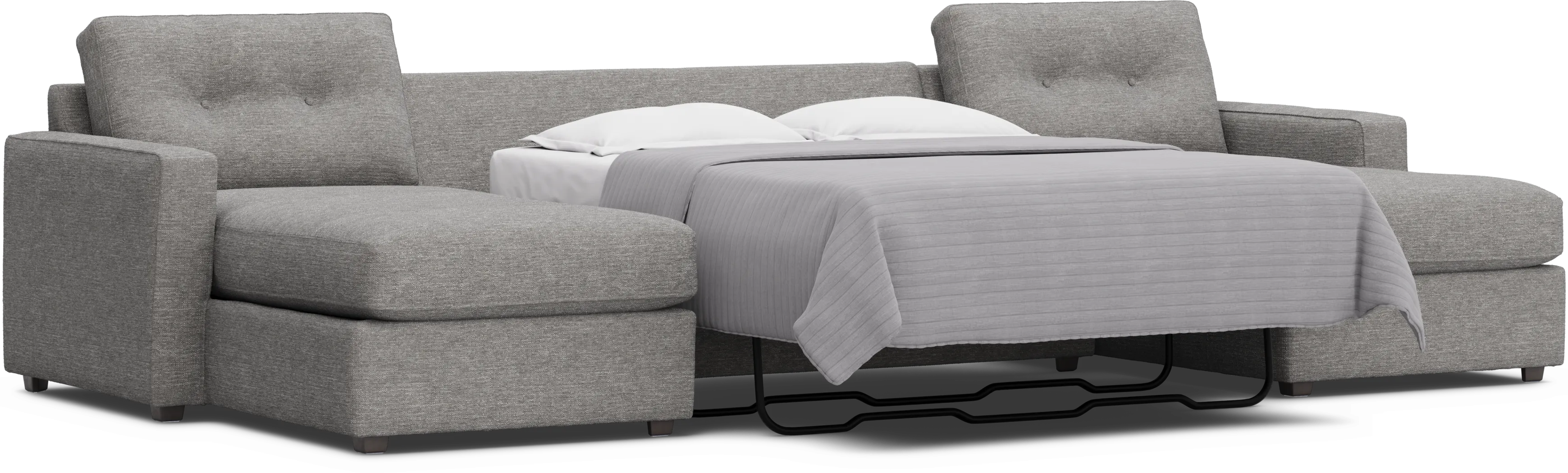 Gray 3 Pc ModularOne Gel Foam Sleeper - Thumbnail - Image 2