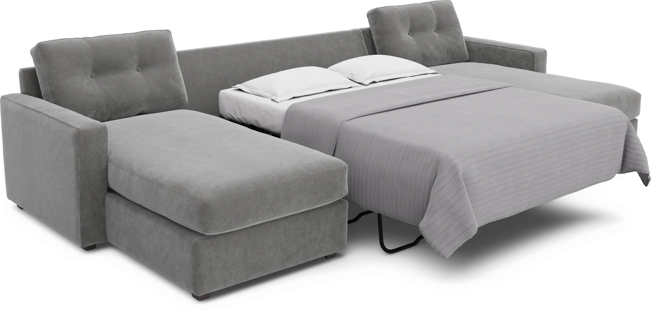 Gray 3 Pc ModularOne Gel Foam Sleeper - Thumbnail - Image 2