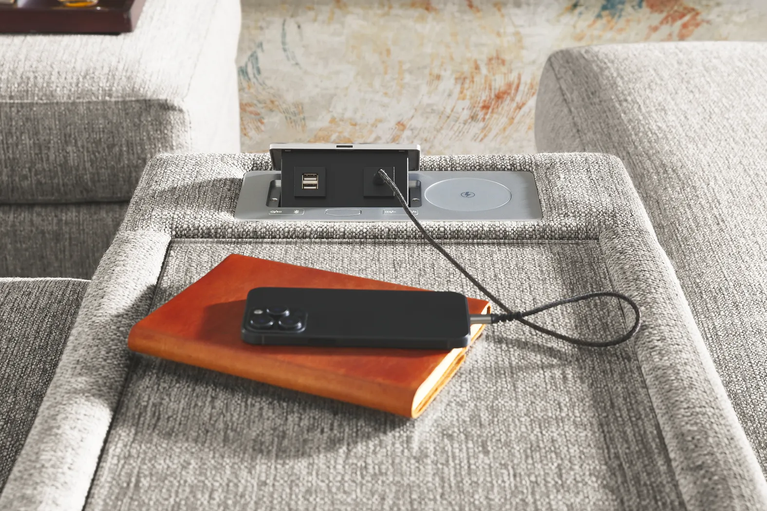 Gray 3 Pc ModularOne with Media Console - Image 8