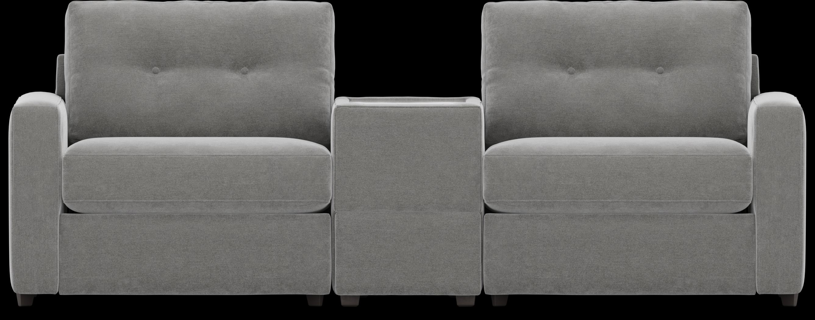 Gray 3 Pc Power Reclining ModularOne with Media Console - Thumbnail - Image 3