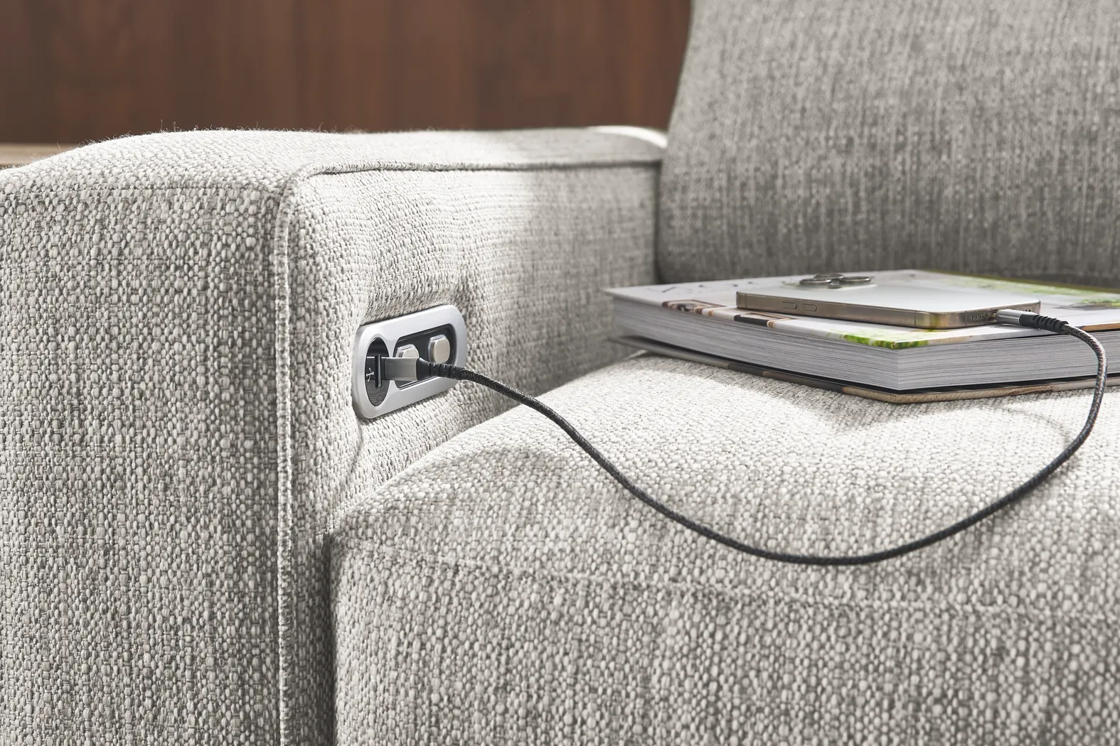 Gray 3 Pc Power Reclining ModularOne - Image 13