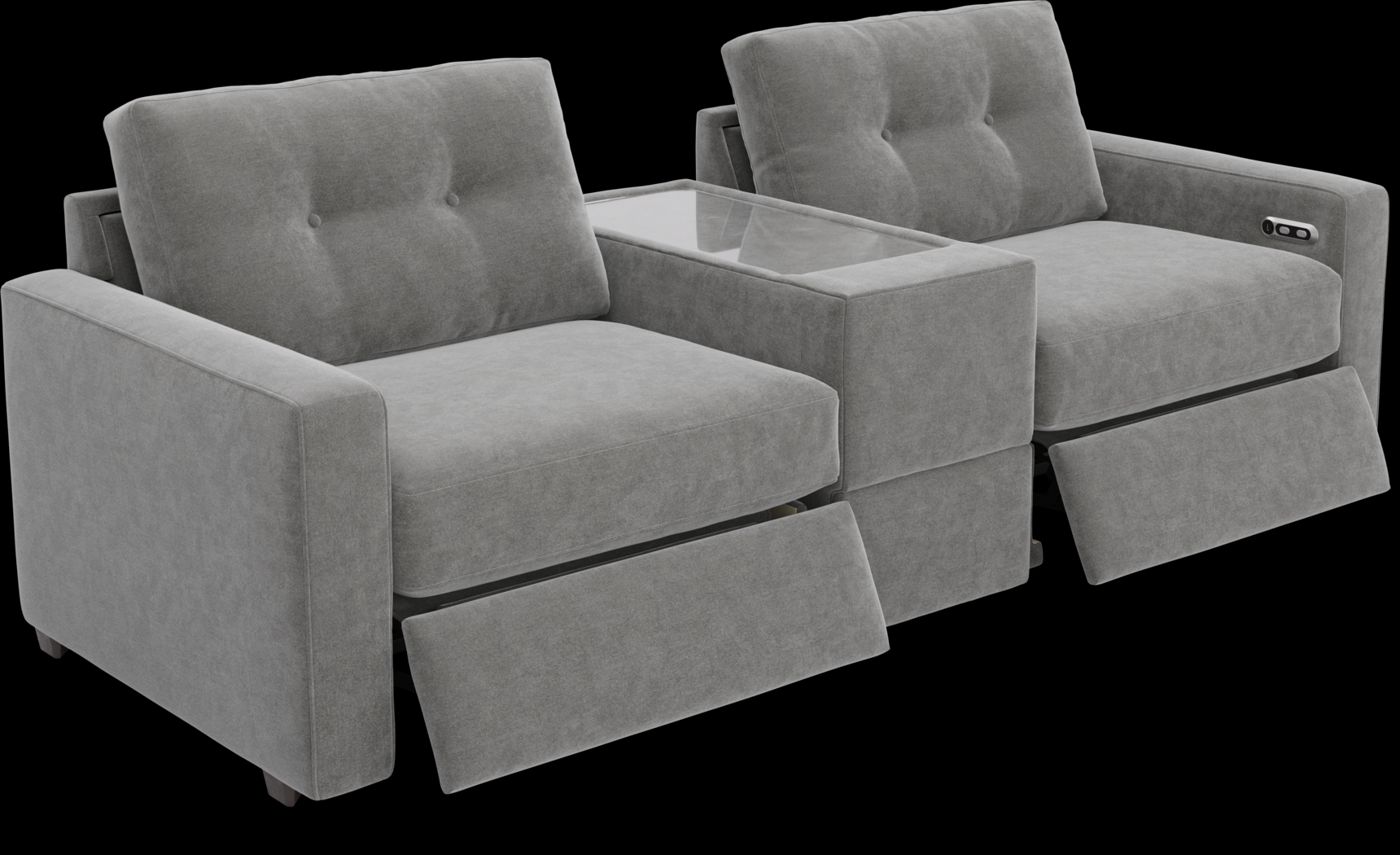 Gray 3 Pc Power Reclining ModularOne - Thumbnail - Image 1
