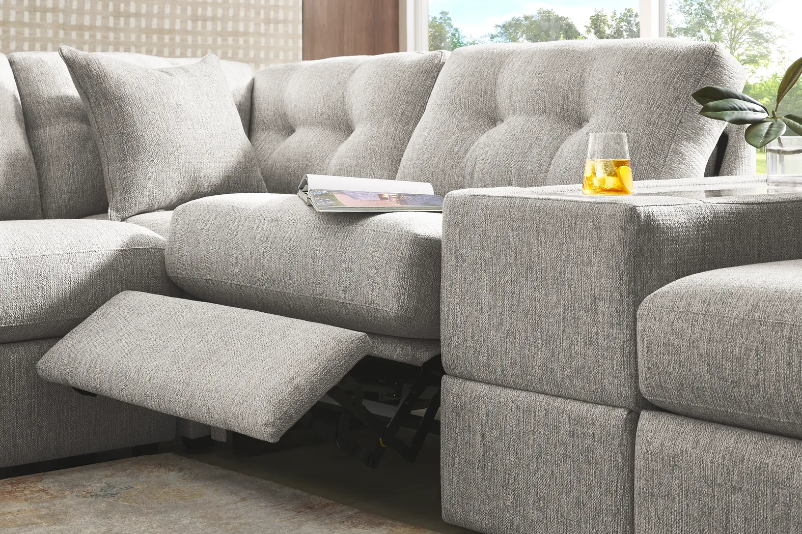 Gray 4 Pc Power Reclining ModularOne - Image 8