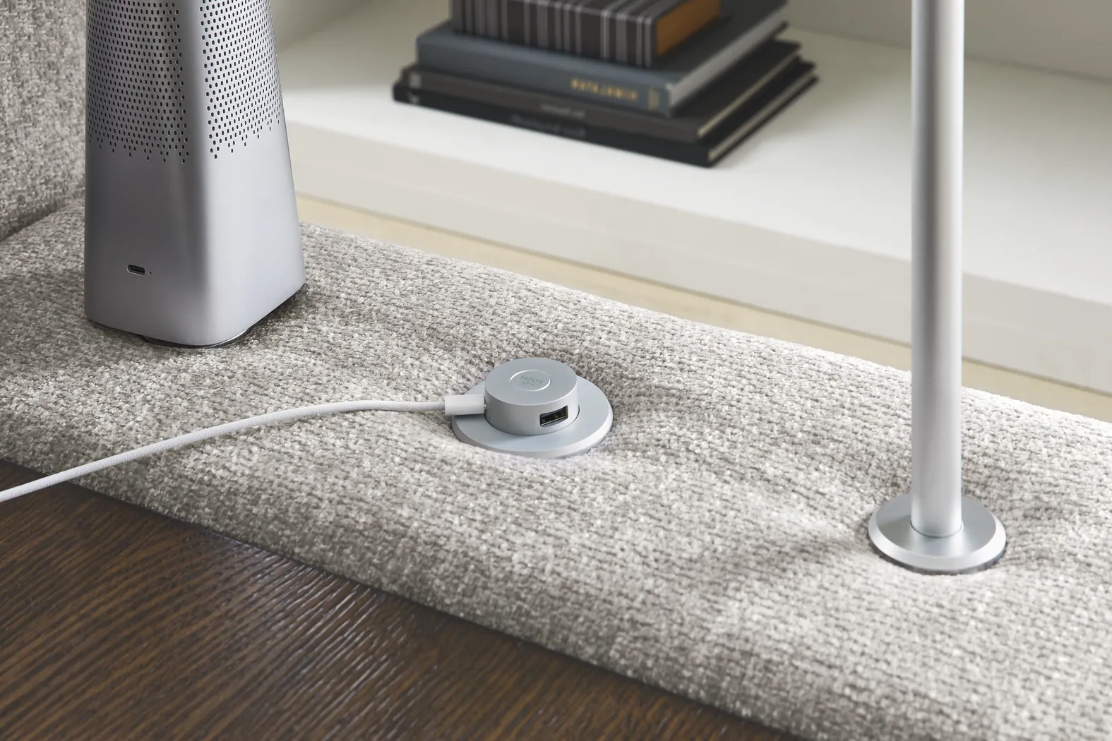 Gray 5 Pc ModularThree with Media Console - Image 6