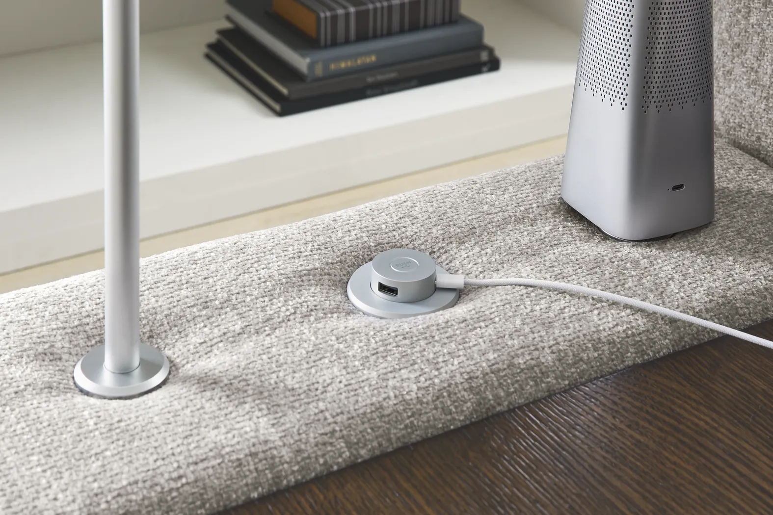 Gray 5 Pc ModularThree with Media Console - Image 7