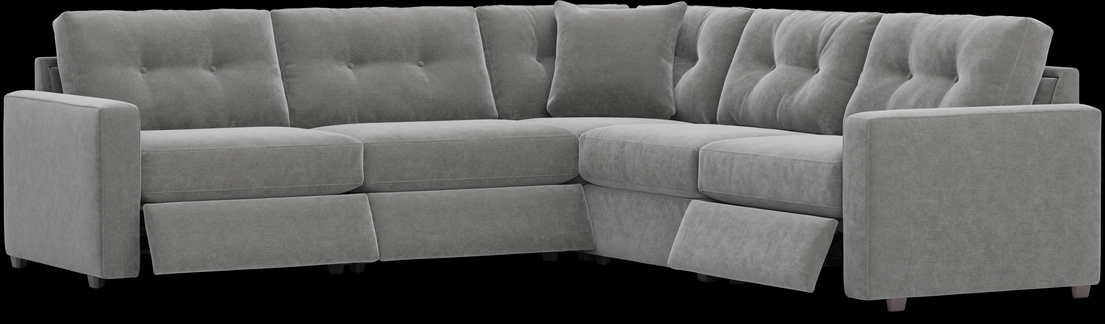 Gray 5 Pc Power Reclining ModularOne - Thumbnail - Image 1