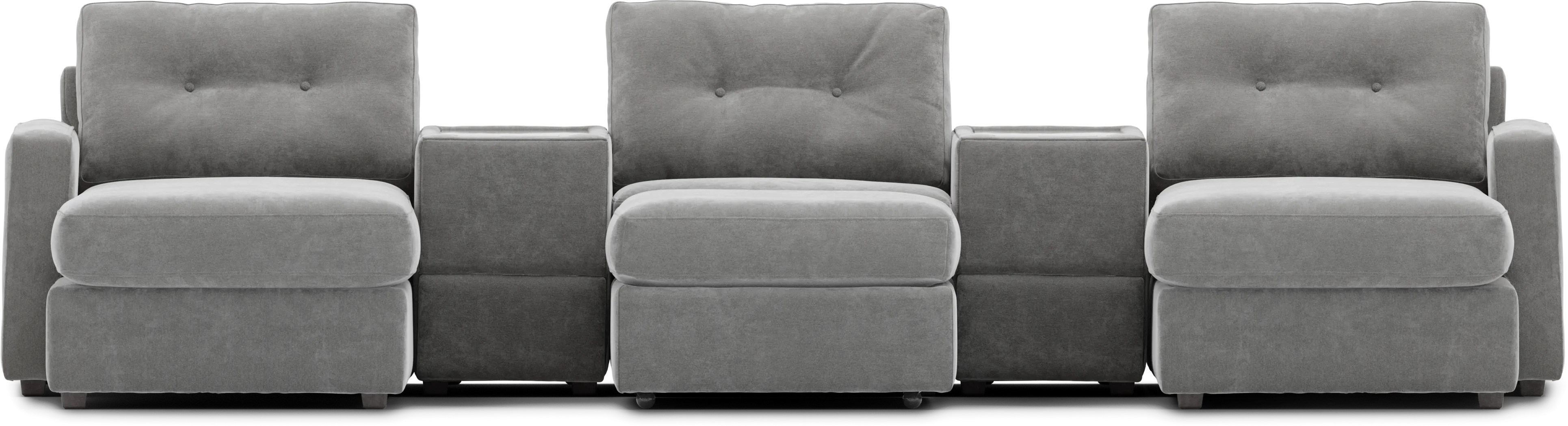 Gray 6 Pc ModularOne with Media Consoles - Thumbnail - Image 3