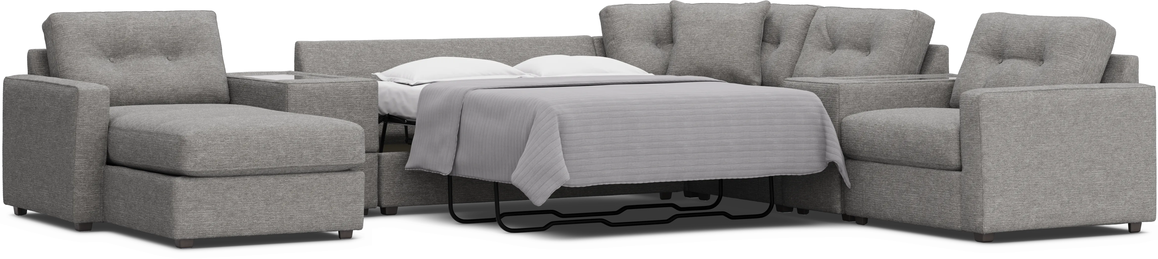 Gray 7 Pc ModularOne Gel Foam Sleeper - Thumbnail - Image 2