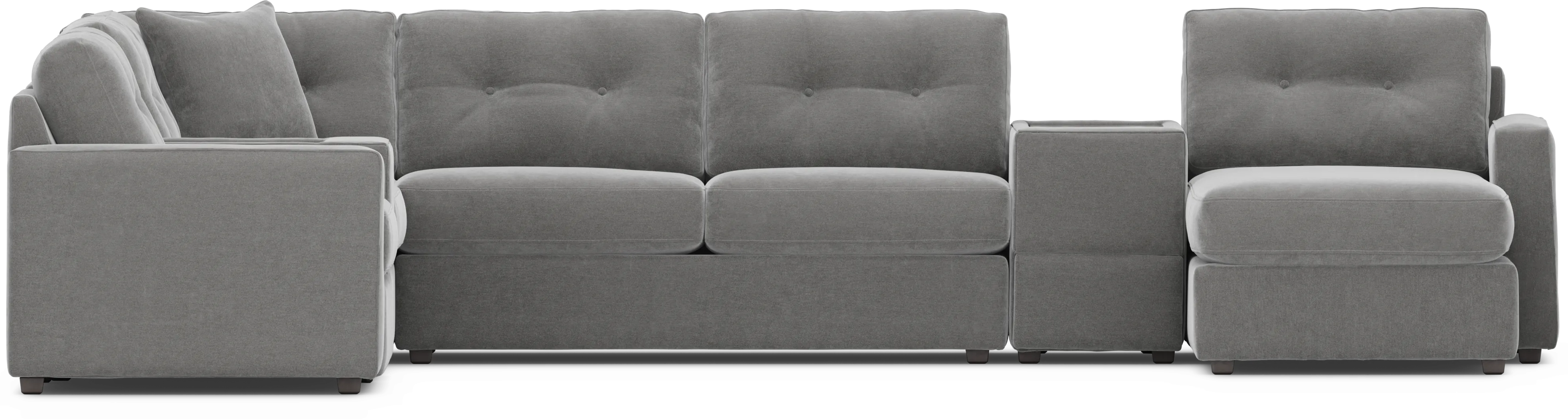 Gray 7 Pc ModularOne Gel Foam Sleeper - Thumbnail - Image 3