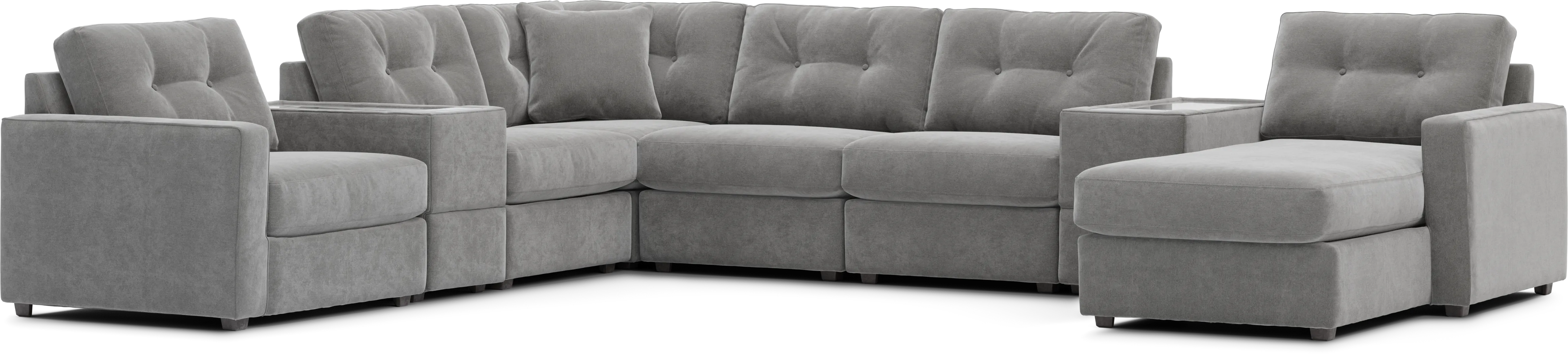 Gray 8 Pc ModularOne with Media Consoles - Thumbnail - Image 3