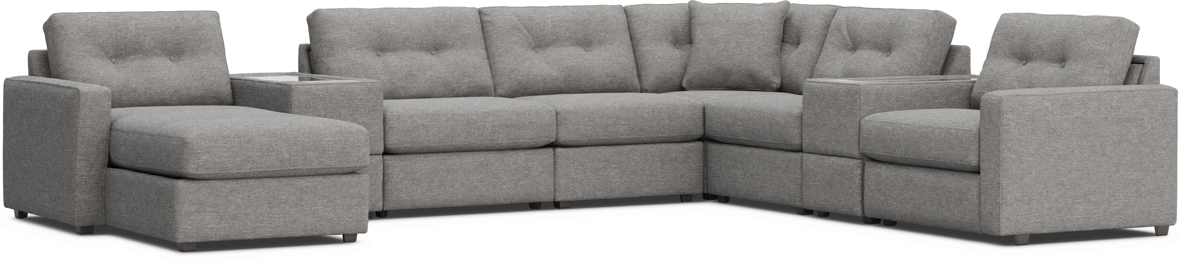 Gray 8 Pc ModularOne with Media Consoles - Thumbnail - Image 3